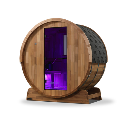 Revel Aurora - 2 Person Traditional Cedar Barrel Sauna - Next Gen (Sauna Only)