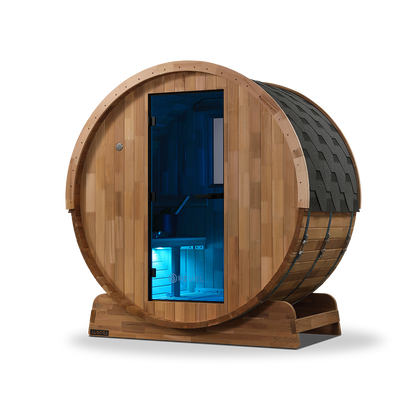 Revel Aurora - 2 Person Traditional Cedar Barrel Sauna - Next Gen (Sauna Only)