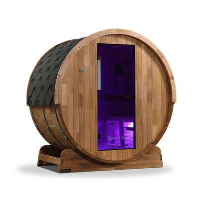 Revel Aurora - 2 Person Traditional Cedar Barrel Sauna - Next Gen (Sauna Only)