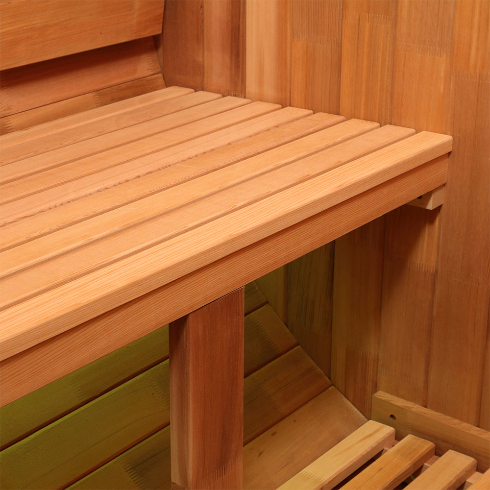 Revel Aurora - 2 Person Traditional Cedar Barrel Sauna - Next Gen (Sauna Only)