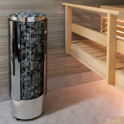 Harvia Cilindro Black Protective Shield Revel Saunas