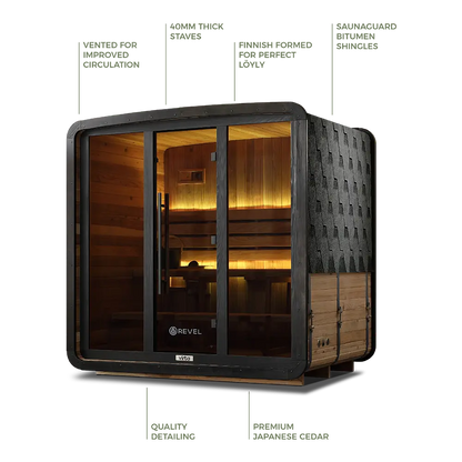 Revel Virta 4 Person Traditional Cabin Revel Saunas