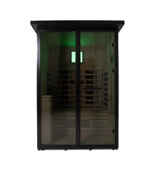 Revel Eclipse 2 Person Full Spectrum Infrared Cabin Sauna Revel Saunas