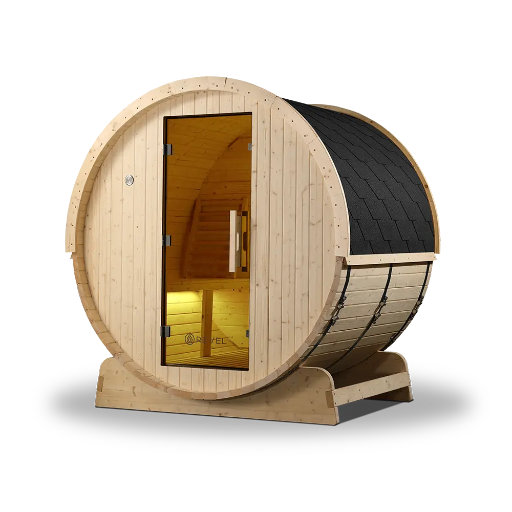 Revel Eden - 4 Person Traditional Barrel Sauna Revel Saunas