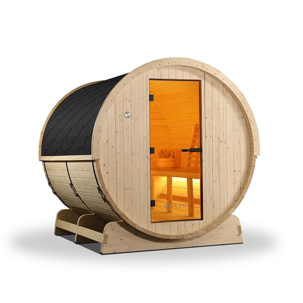 Revel Eden - 8 Person Traditional Barrel Sauna Revel Saunas