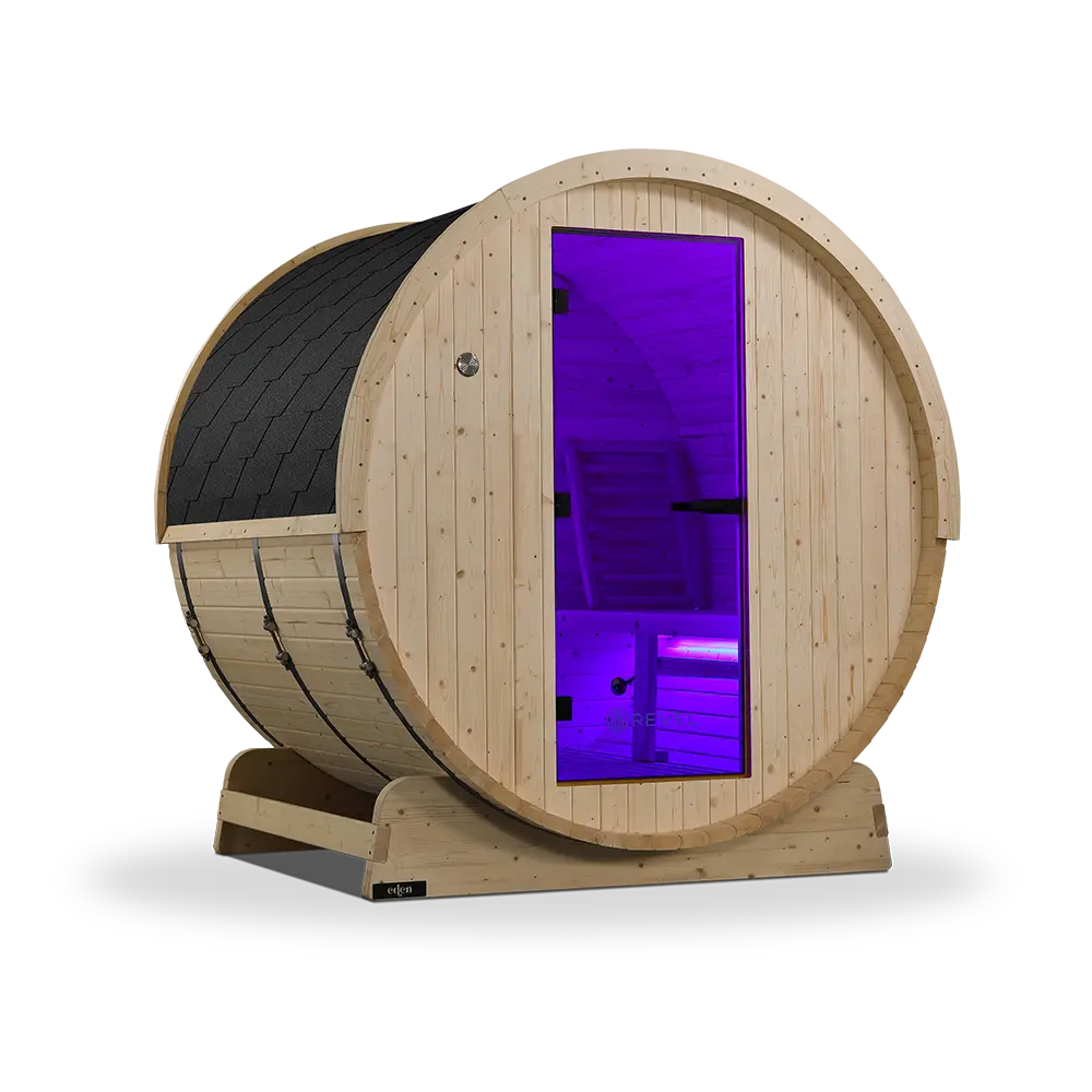 Revel Eden - 4 Person Traditional Barrel Sauna (Barrel Only) Revel Saunas