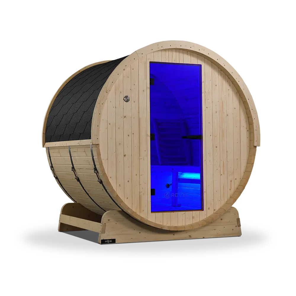 Revel Eden - 4 Person Traditional Barrel Sauna (Barrel Only) Revel Saunas