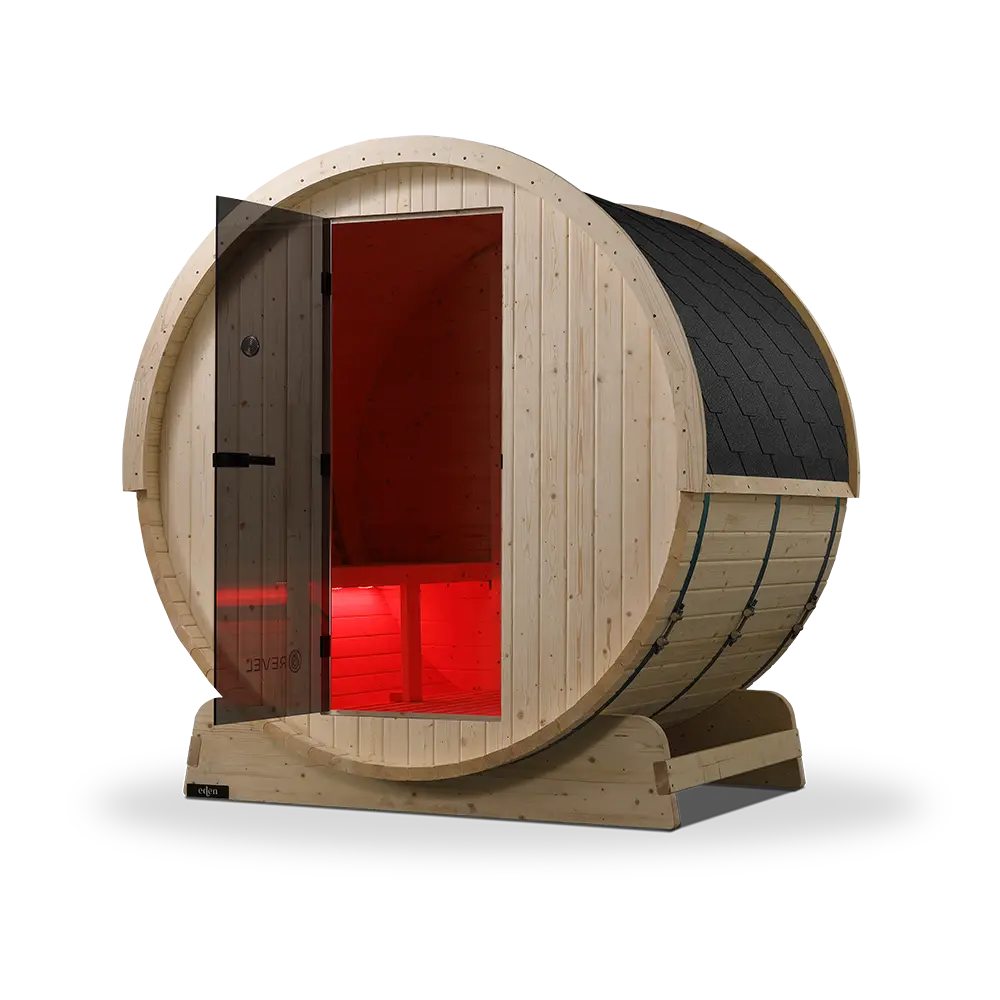 Revel Eden - 4 Person Traditional Barrel Sauna (Barrel Only) Revel Saunas