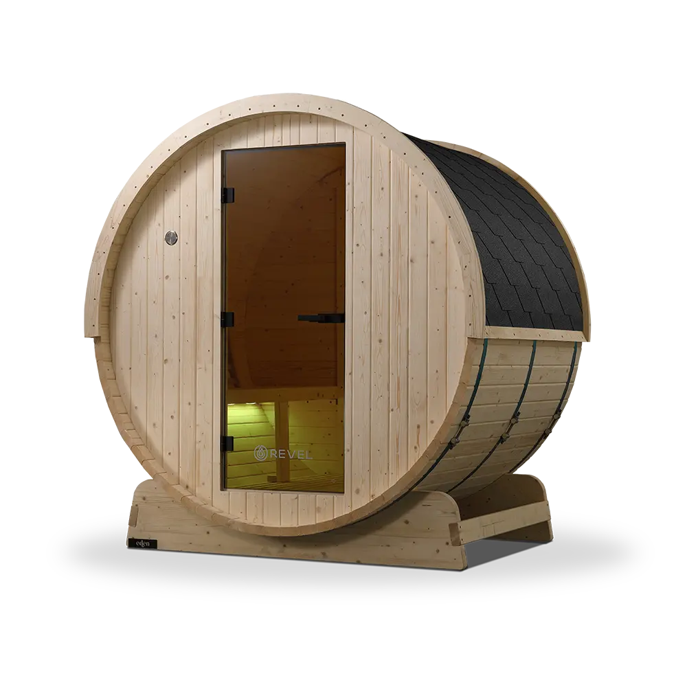 Revel Eden - 4 Person Traditional Barrel Sauna (Barrel Only) Revel Saunas