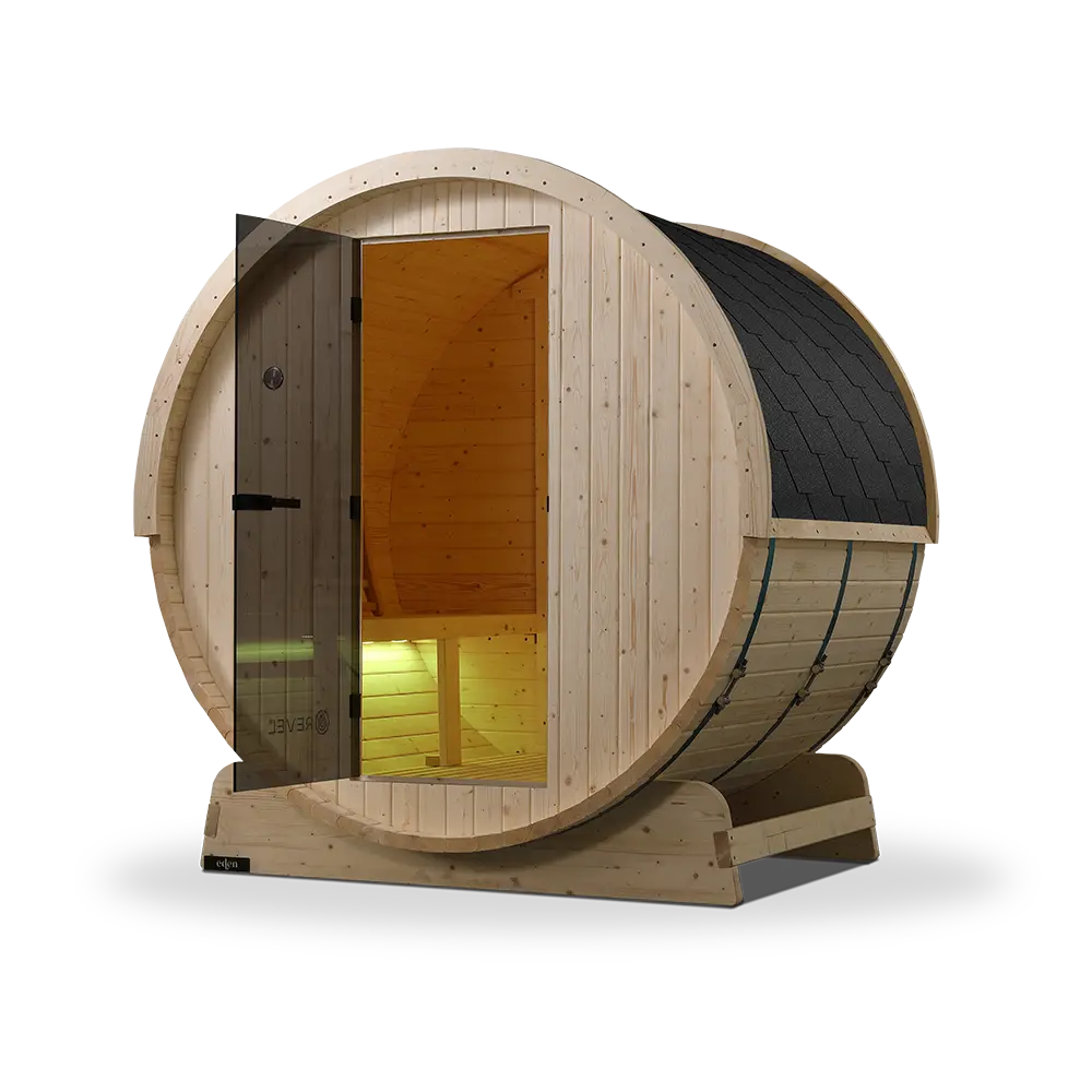 Revel Eden - 4 Person Traditional Barrel Sauna (Barrel Only) Revel Saunas