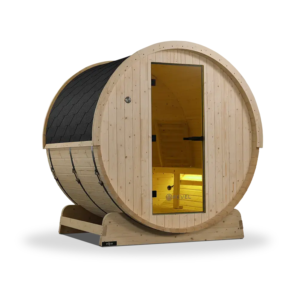 Revel Eden - 4 Person Traditional Barrel Sauna (Barrel Only) Revel Saunas