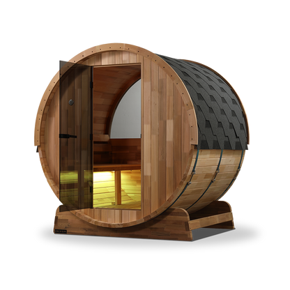 Revel Edenview - 4 Person Traditional Cedar Barrel Sauna (Barrel Only)