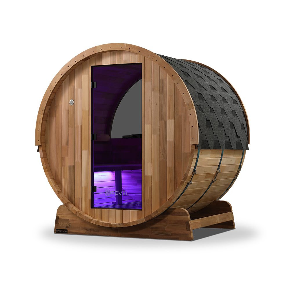 Revel Edenview - 4 Person Traditional Cedar Barrel Sauna (Barrel Only)