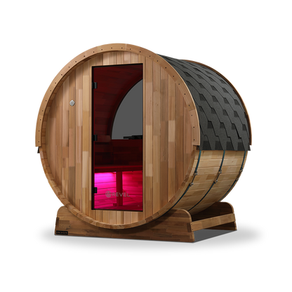 Revel Edenview - 4 Person Traditional Cedar Barrel Sauna (Barrel Only)