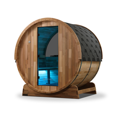 Revel Edenview - 4 Person Traditional Cedar Barrel Sauna (Barrel Only)