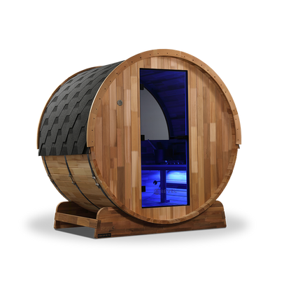 Revel Edenview - 4 Person Traditional Cedar Barrel Sauna (Barrel Only)