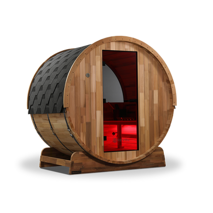 Revel Edenview - 4 Person Traditional Cedar Barrel Sauna (Barrel Only)