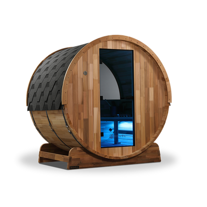 Revel Edenview - 4 Person Traditional Cedar Barrel Sauna (Barrel Only)