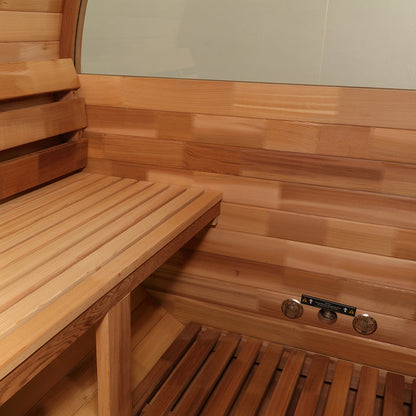 Revel Edenview - 4 Person Traditional Cedar Barrel Sauna (Barrel Only)