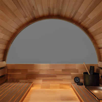 Revel Edenview - 4 Person Traditional Cedar Barrel Sauna (Barrel Only)