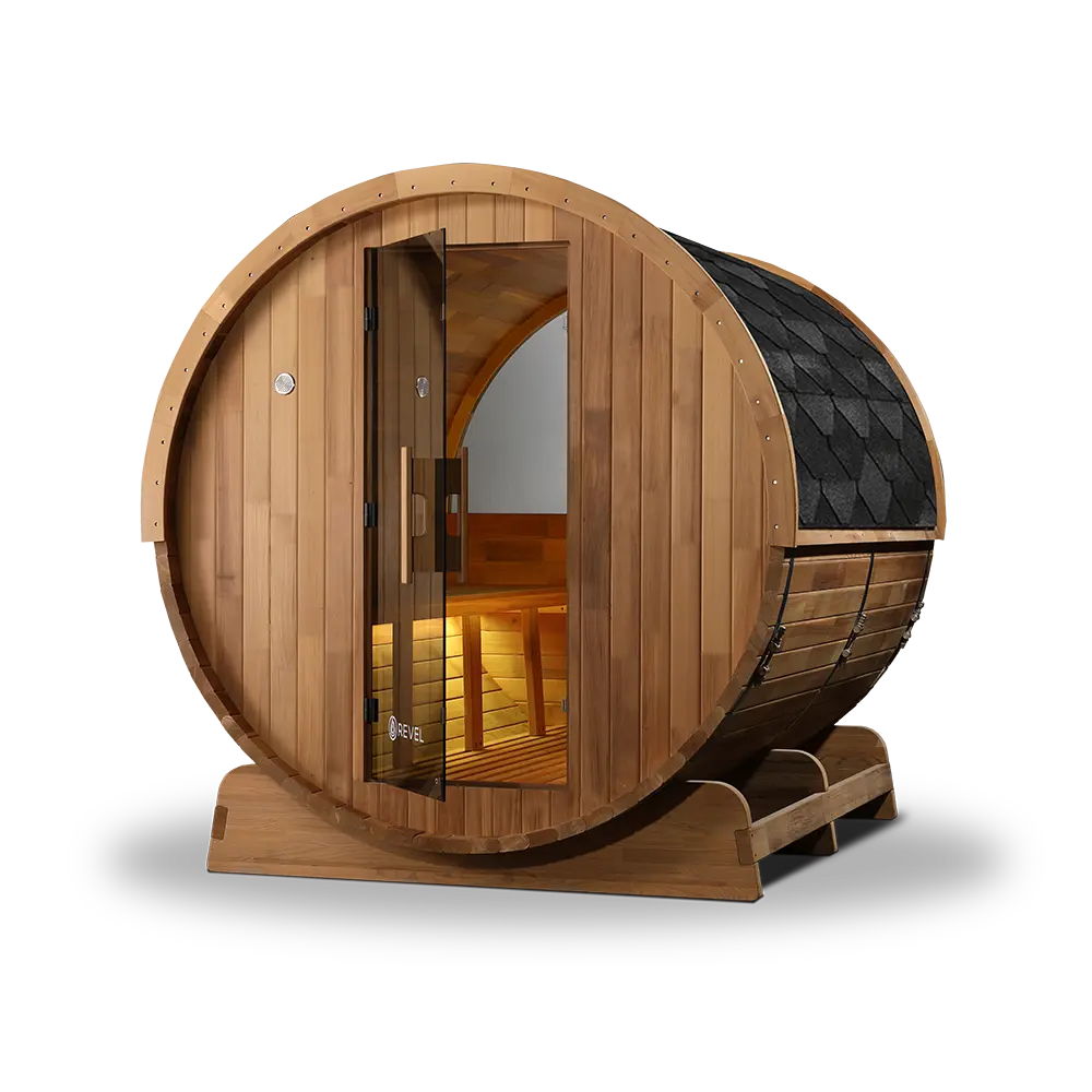 Revel Edenview - 8 Person Traditional Cedar Barrel Sauna Revel Saunas