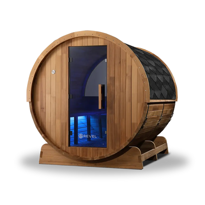 Revel Edenview - 8 Person Traditional Cedar Barrel Sauna Revel Saunas