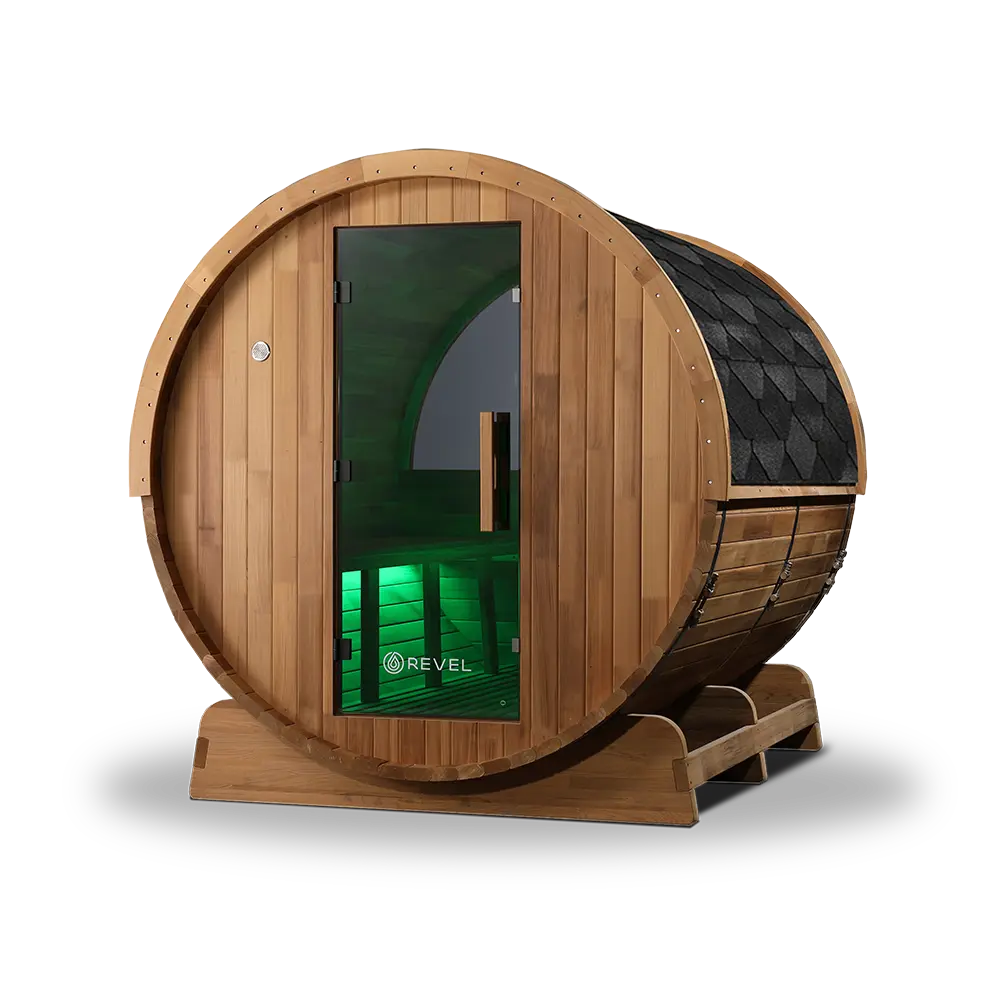 Revel Edenview - 8 Person Traditional Cedar Barrel Sauna Revel Saunas