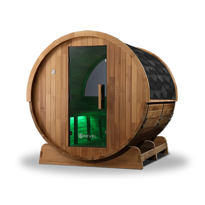 Revel Edenview - 8 Person Traditional Cedar Barrel Sauna Revel Saunas