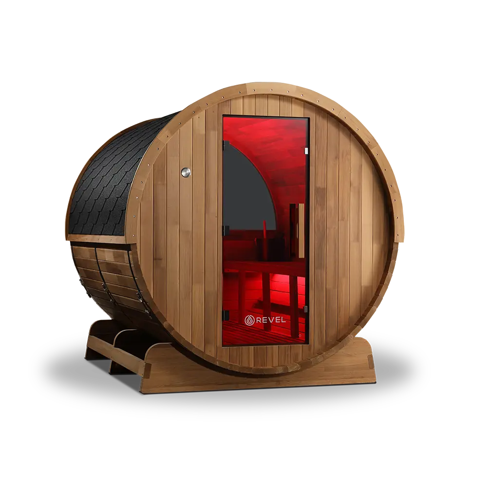 Revel Edenview - 8 Person Traditional Cedar Barrel Sauna Revel Saunas