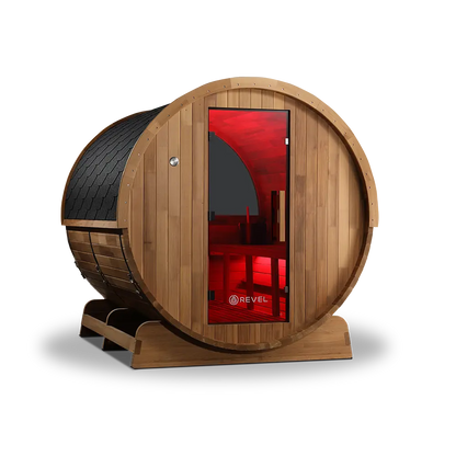 Revel Edenview - 8 Person Traditional Cedar Barrel Sauna Revel Saunas
