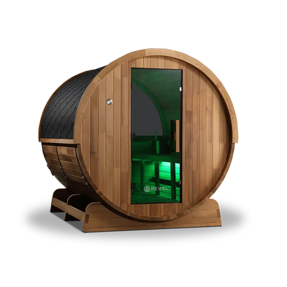 Revel Edenview - 8 Person Traditional Cedar Barrel Sauna Revel Saunas