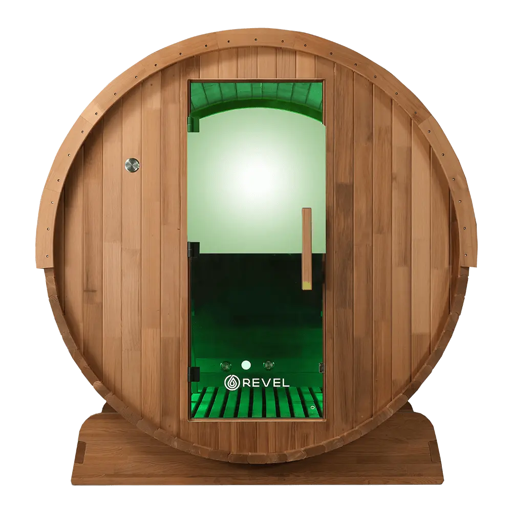 Revel Edenview - 8 Person Traditional Cedar Barrel Sauna Revel Saunas