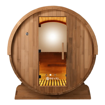 Revel Edenview - 8 Person Traditional Cedar Barrel Sauna Revel Saunas