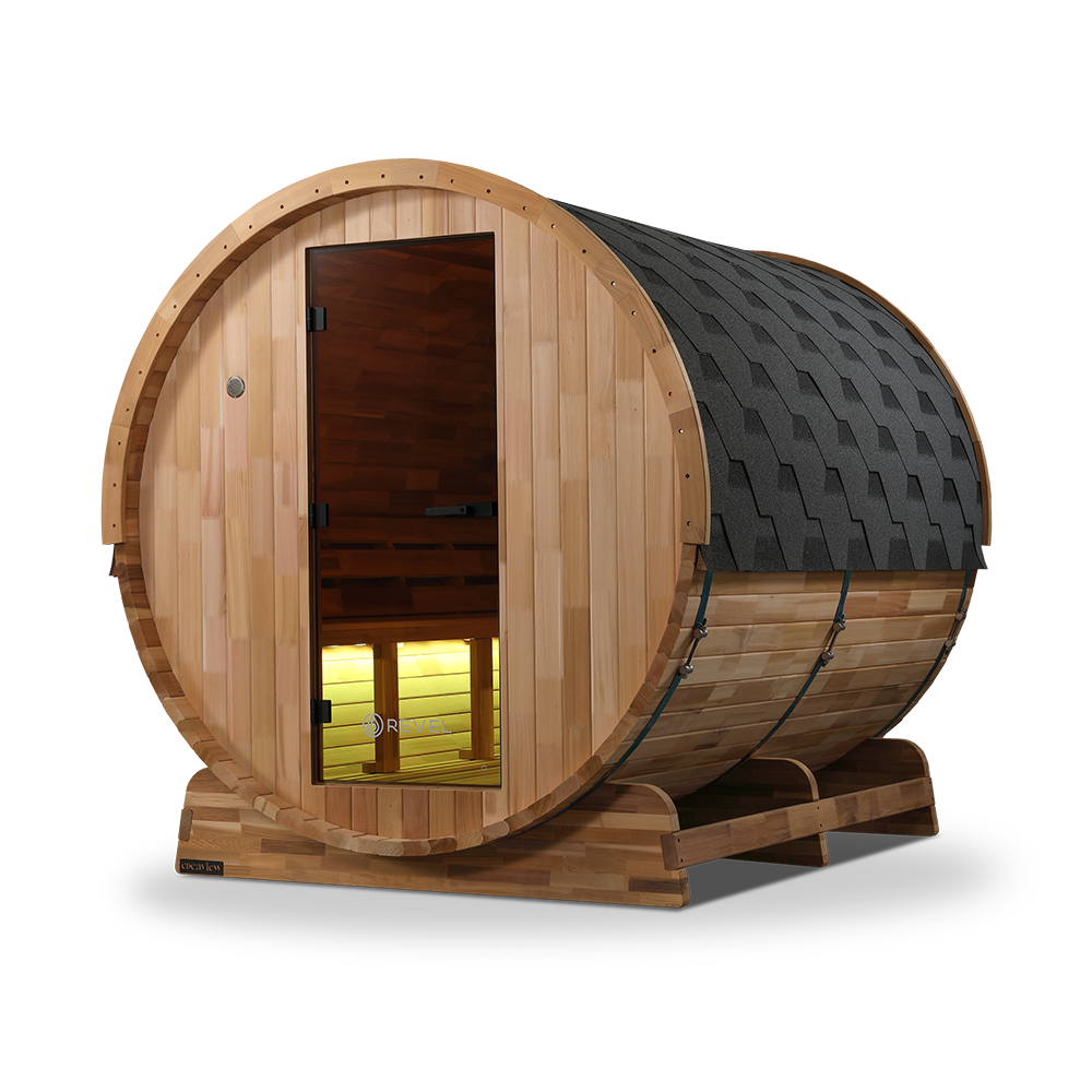 Revel Edenview - 8 Person Traditional Cedar Barrel Sauna (Barrel Only)