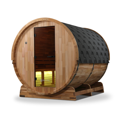 Revel Edenview - 8 Person Traditional Cedar Barrel Sauna (Barrel Only)