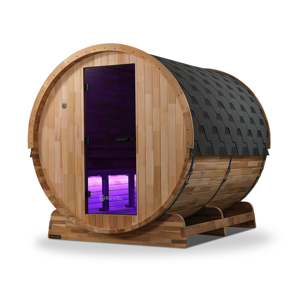 Revel Edenview - 8 Person Traditional Cedar Barrel Sauna (Barrel Only)