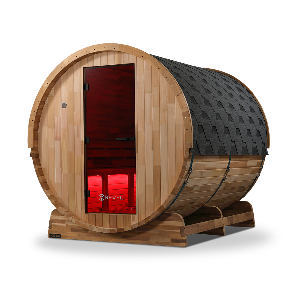 Revel Edenview - 8 Person Traditional Cedar Barrel Sauna (Barrel Only)