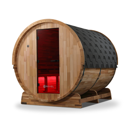 Revel Edenview - 8 Person Traditional Cedar Barrel Sauna (Barrel Only)