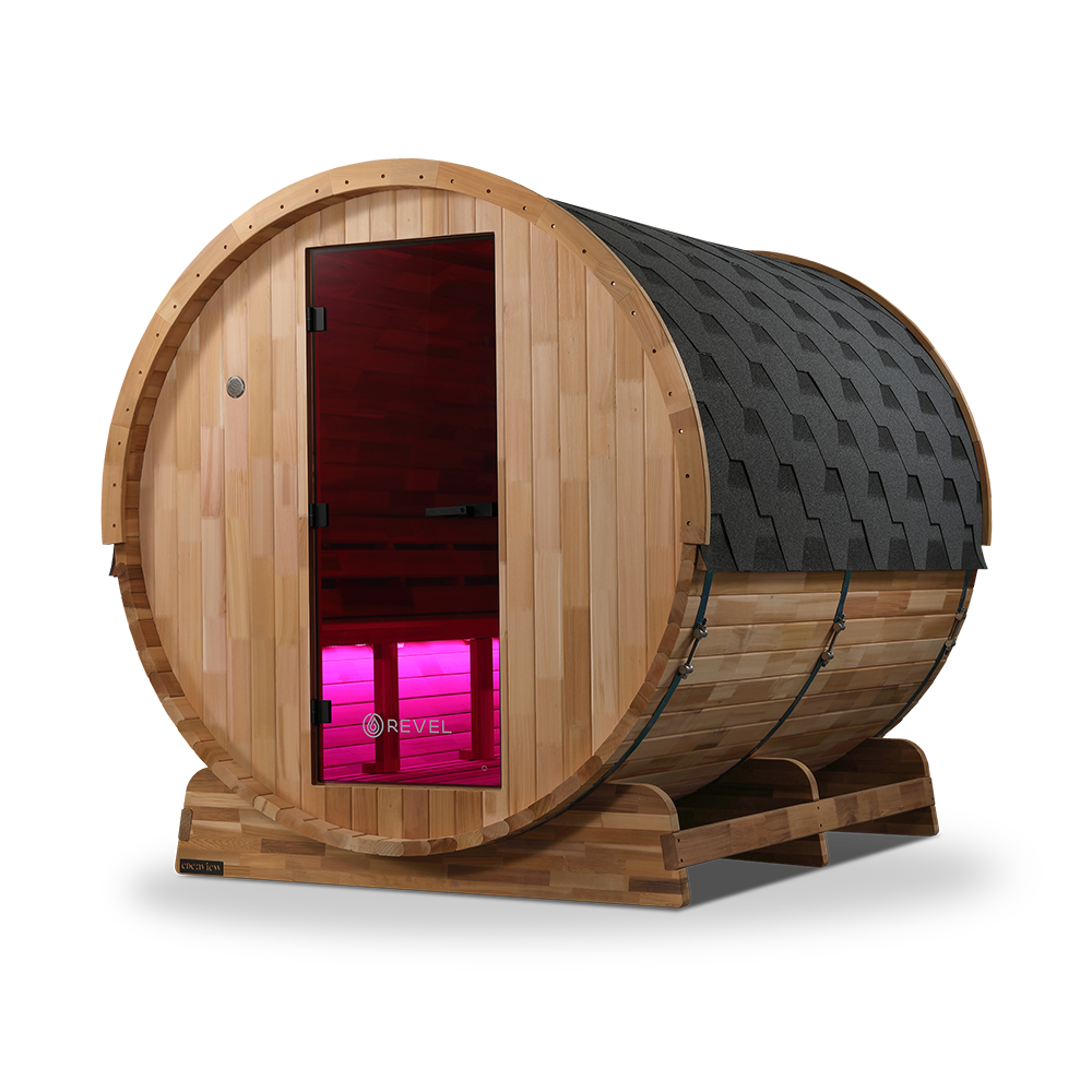 Revel Edenview - 8 Person Traditional Cedar Barrel Sauna (Barrel Only)