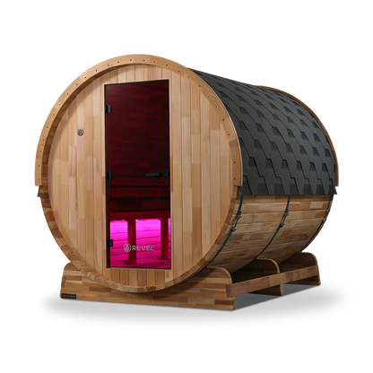 Revel Edenview - 8 Person Traditional Cedar Barrel Sauna (Barrel Only)