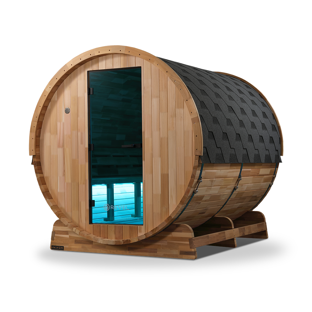 Revel Edenview - 8 Person Traditional Cedar Barrel Sauna (Barrel Only)