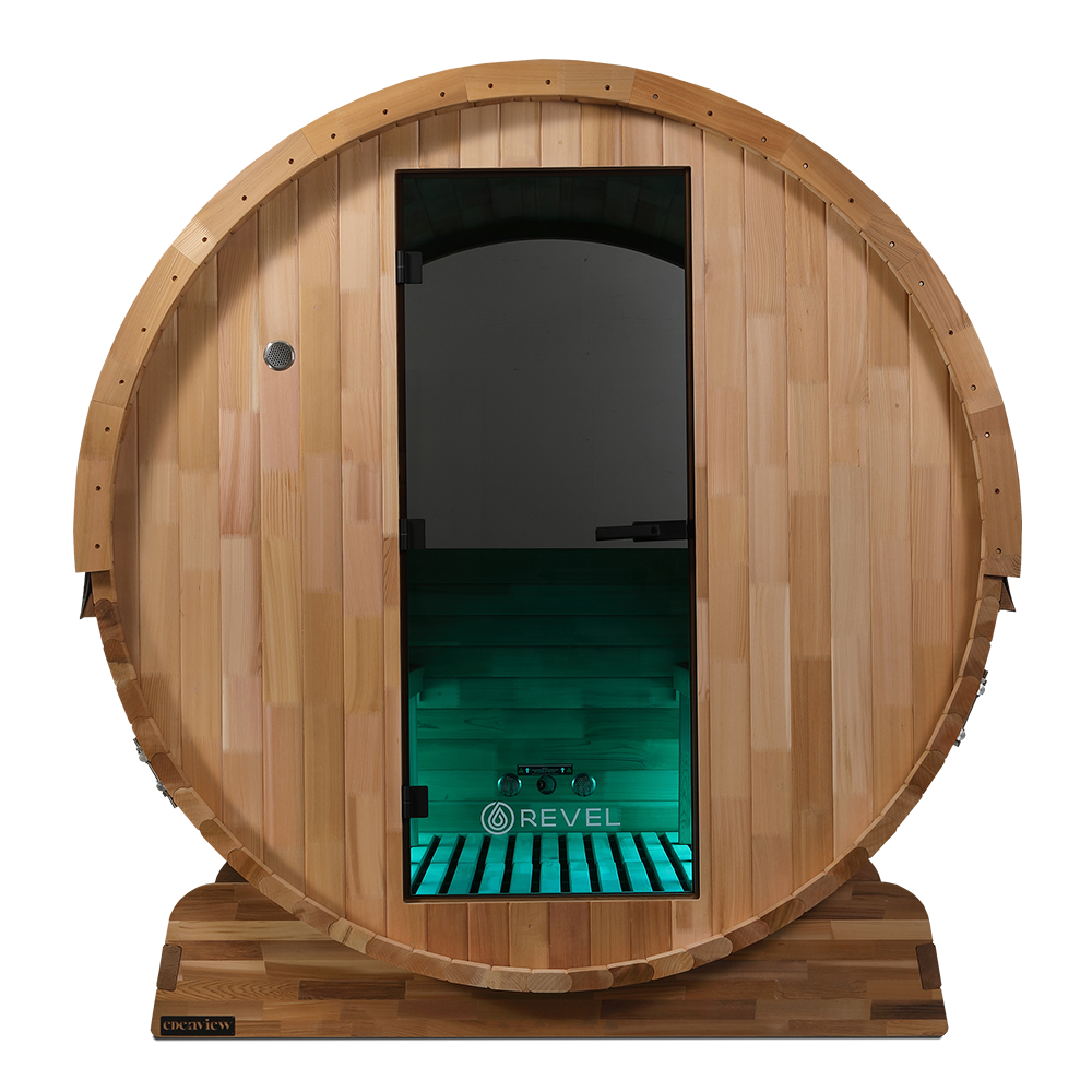 Revel Edenview - 8 Person Traditional Cedar Barrel Sauna (Barrel Only)