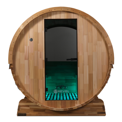 Revel Edenview - 8 Person Traditional Cedar Barrel Sauna (Barrel Only)