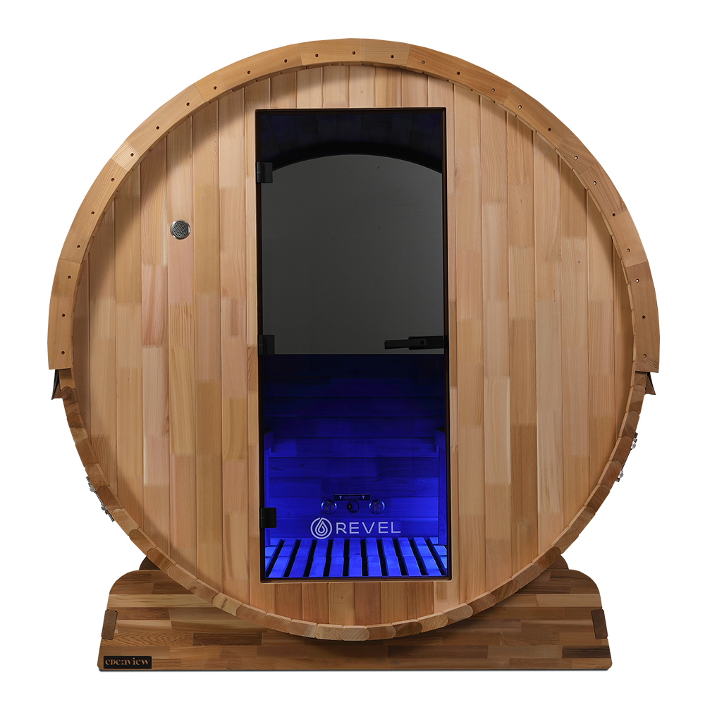 Revel Edenview - 8 Person Traditional Cedar Barrel Sauna (Barrel Only)