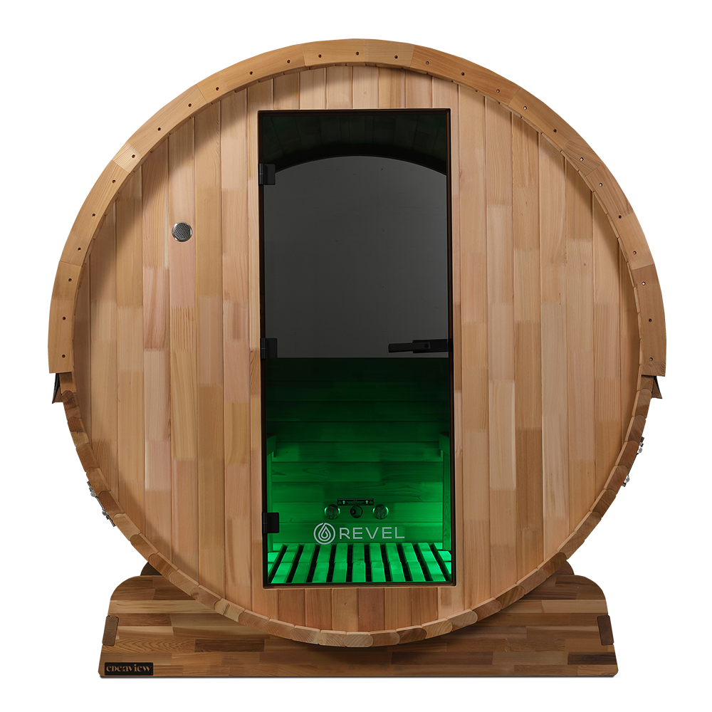 Revel Edenview - 8 Person Traditional Cedar Barrel Sauna (Barrel Only)