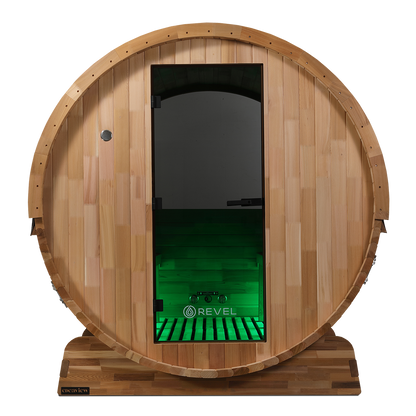 Revel Edenview - 8 Person Traditional Cedar Barrel Sauna (Barrel Only)
