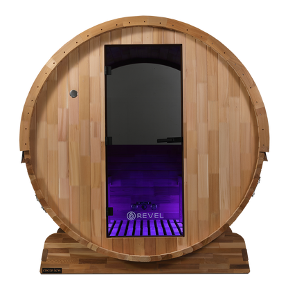 Revel Edenview - 8 Person Traditional Cedar Barrel Sauna (Barrel Only)