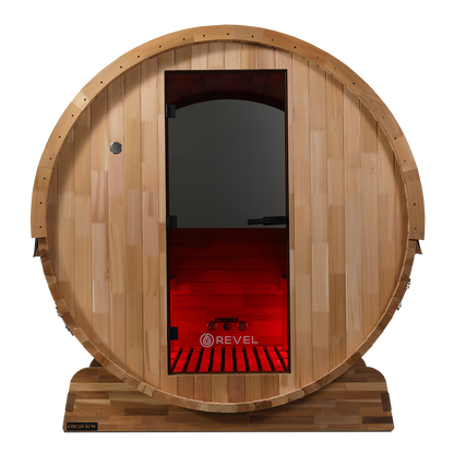 Revel Edenview - 8 Person Traditional Cedar Barrel Sauna (Barrel Only)