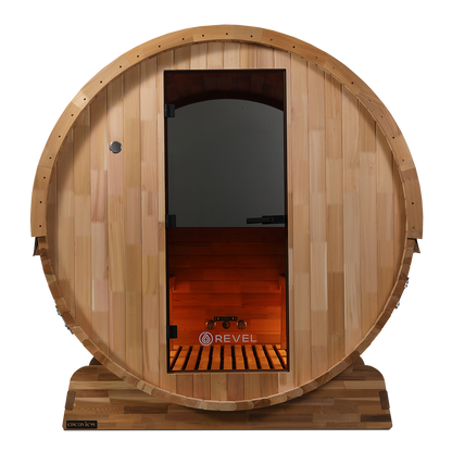 Revel Edenview - 8 Person Traditional Cedar Barrel Sauna (Barrel Only)