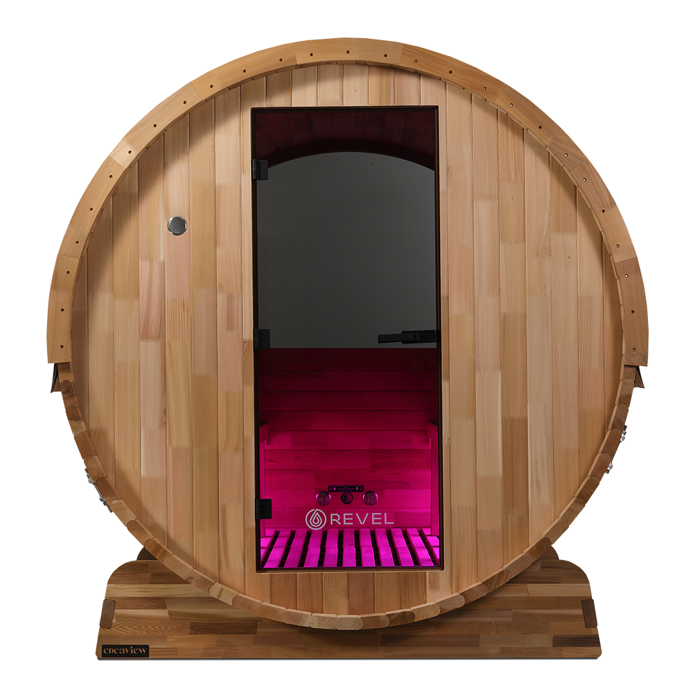 Revel Edenview - 8 Person Traditional Cedar Barrel Sauna (Barrel Only)